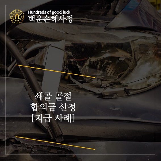  쇄골 골절 합의금 산정 [지급 사례]