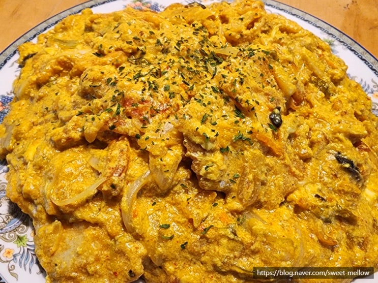  푸팟퐁커리 태국 카레요리를 한국식으로 만들기 퓨전 크래미 동태전 카레