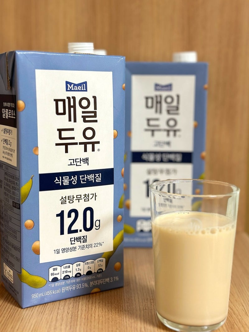 매일두유 고단백 950ml 설탕무첨가•대용량•식물성단백질 후기