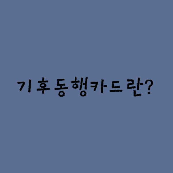  교통비 아끼는 기후동행카드 사용법 판매처 꼼꼼히 알아보기
