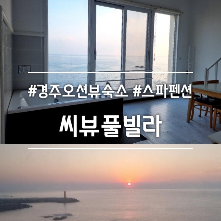  경주 숙소] 씨뷰풀빌라 || 오션뷰 스파 펜션 302호 (자이글 닌텐도 will)