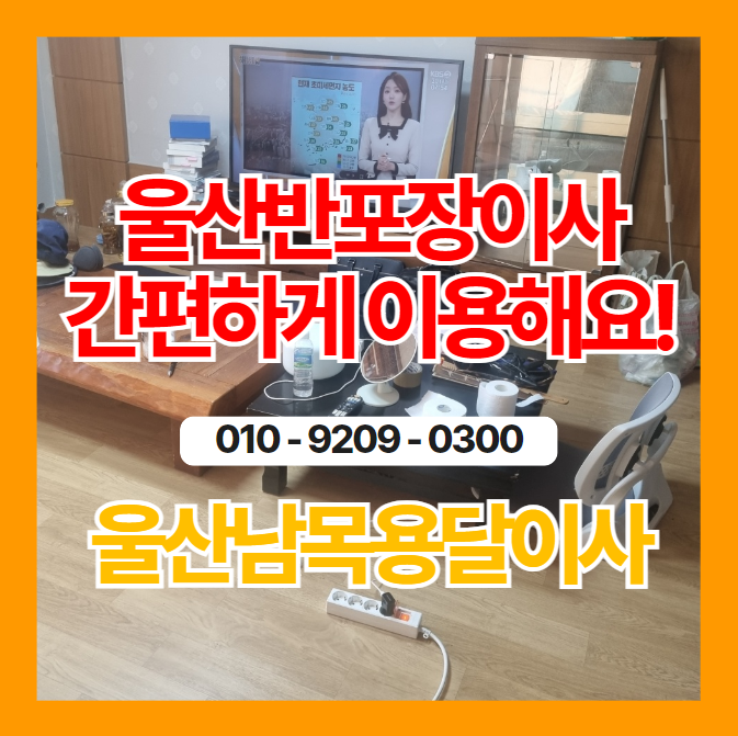  울산반포장이사 간편해서 진행하기 좋은
