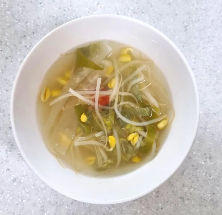 맑은 콩나물국 끓이는법 멸치가루 넣고 간단한 방법