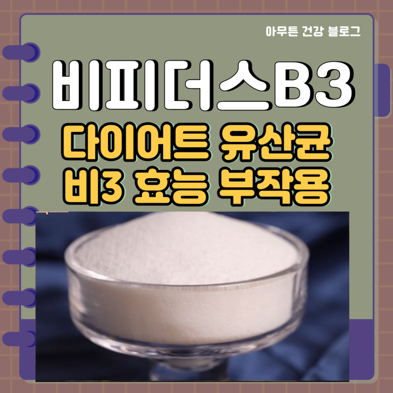 비피더스 B3 다이어트 유산균 비3 효능 부작용