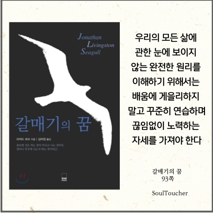 #『갈매기의꿈』:꾸준하게배우고노력하라 #『갈매기의꿈』:꾸준하게배우고노력하라