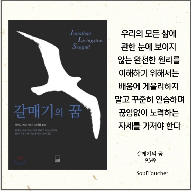 #『갈매기의꿈』:꾸준하게배우고노력하라