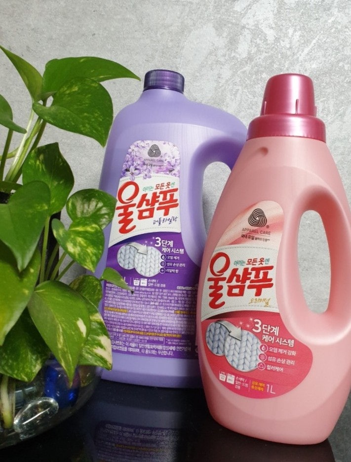  애경 울샴푸 중성세제 오리지널 & 퍼플라일락 사용 후기