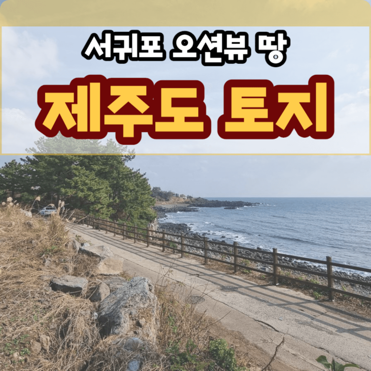 제주도 땅값 투자 정보 서귀포시 하예동 오션뷰 토지(땅)
