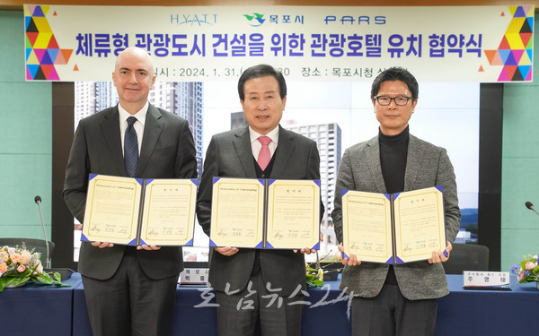  세계적인 글로벌 호텔 브랜드 하얏트 플레이스 목포 유치 확정, 2027년 12월 완공한다