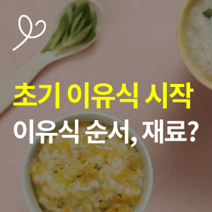 초기이유식 시작 이유식 순서 재료 완벽 정리