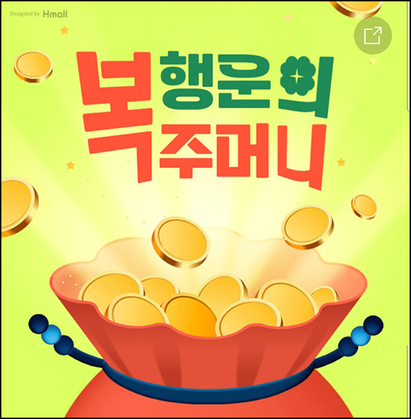 H몰 푸시동의 복주머니 이벤트(포인트 및 쿠폰)즉당~02.29 H몰 푸시동의 복주머니 이벤트(포인트 및 쿠폰)즉당~02.29