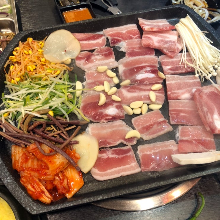  송도 고기 무한리필 대패당대박집 삼겹살 냉면 신상맛집