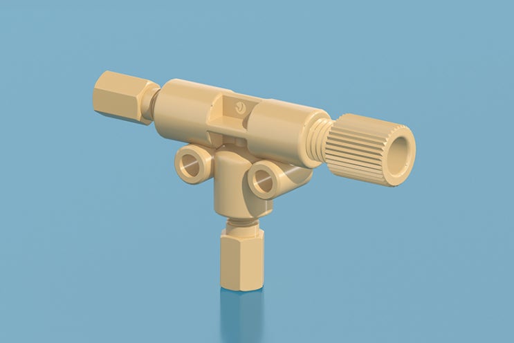  [Fitting] PEEK Female Thread T Adapter TEE Connector UNF 나사탭 아답터 피팅 PEEK 재질 UNF Thread