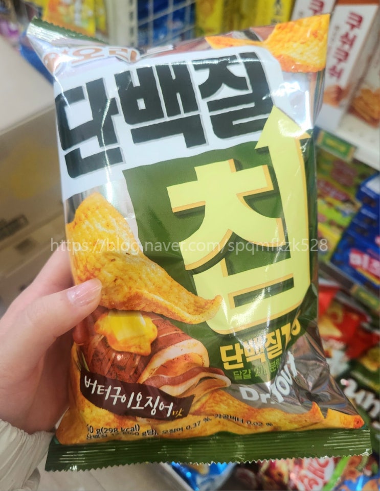  오리온, 다이어트 과자 닥터유 '단백질 칩 - 버터구이 오징어 맛' 솔직 후기