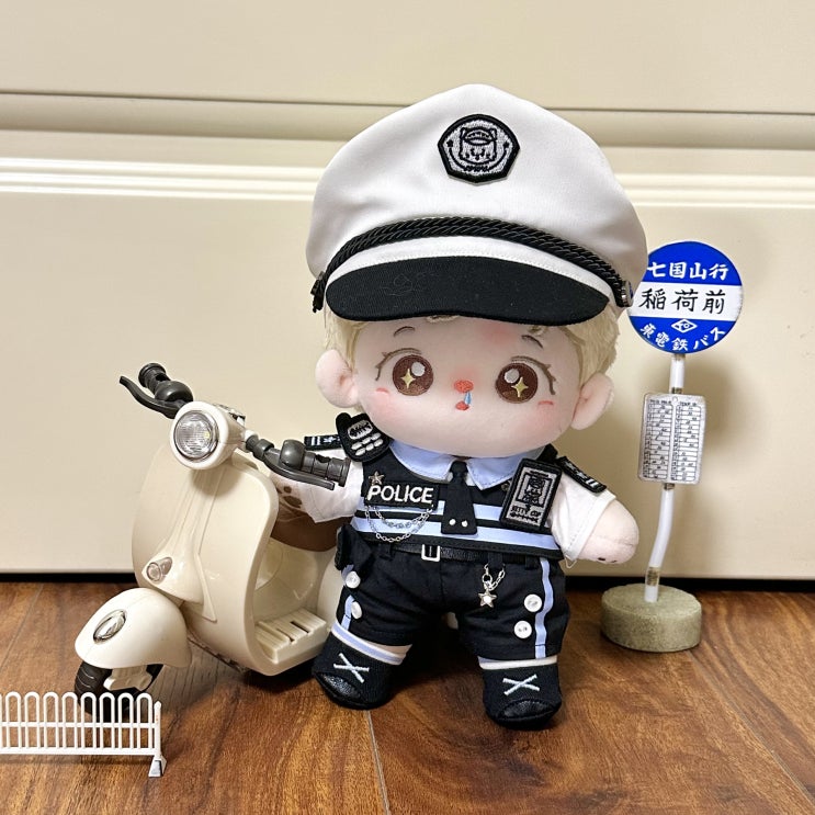 20cm 고양이 경찰관 세트 인형옷 아이돌인형옷