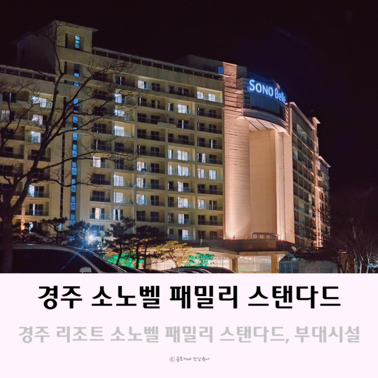 경주 리조트 소노벨 패밀리 스탠다드 객실 경주가족숙소