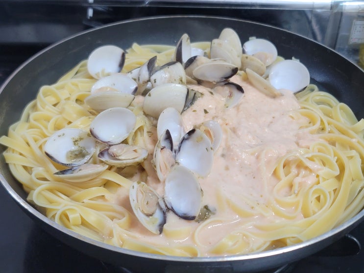  [미식] 밀키트로 도전하는 백합 파스타, 맛투데이 스팀 갈릭버터