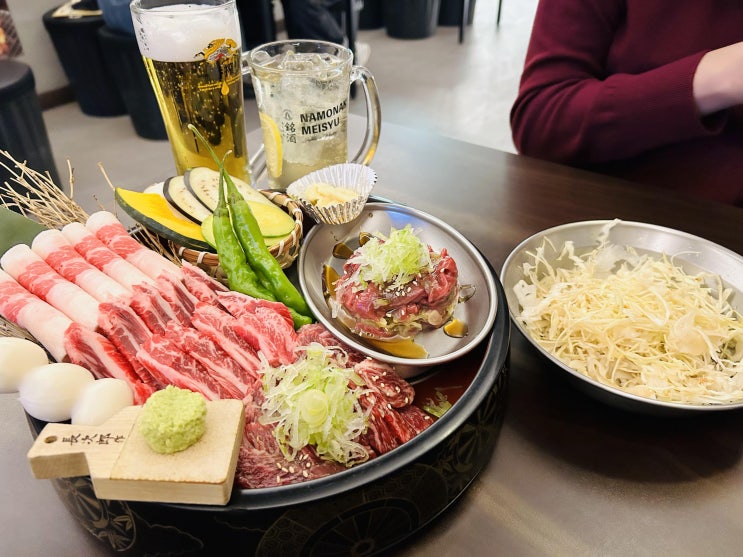  구월동 로데오 술집 추천 이자카야 포차 소고기 맛집 야끼니꾸소량 구월점