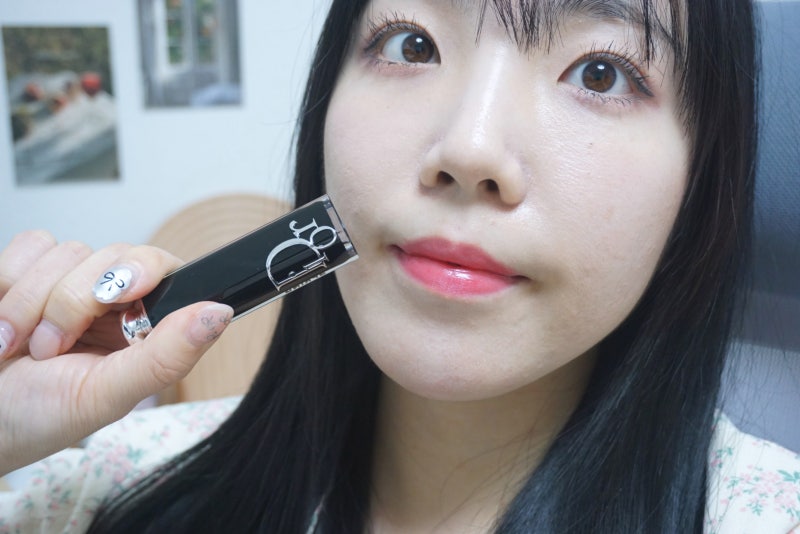 디올 어딕트 립스틱 쿨톤 레드 661, 쌩얼과 화장한 날 발색샷