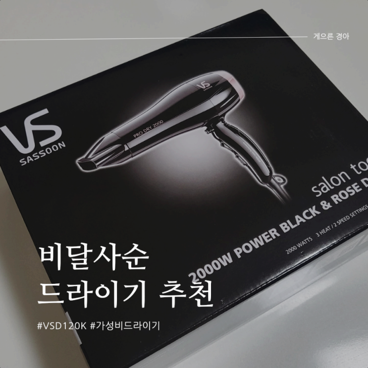  가성비 좋은 비달사순 헤어 드라이기 추천 VSD120K