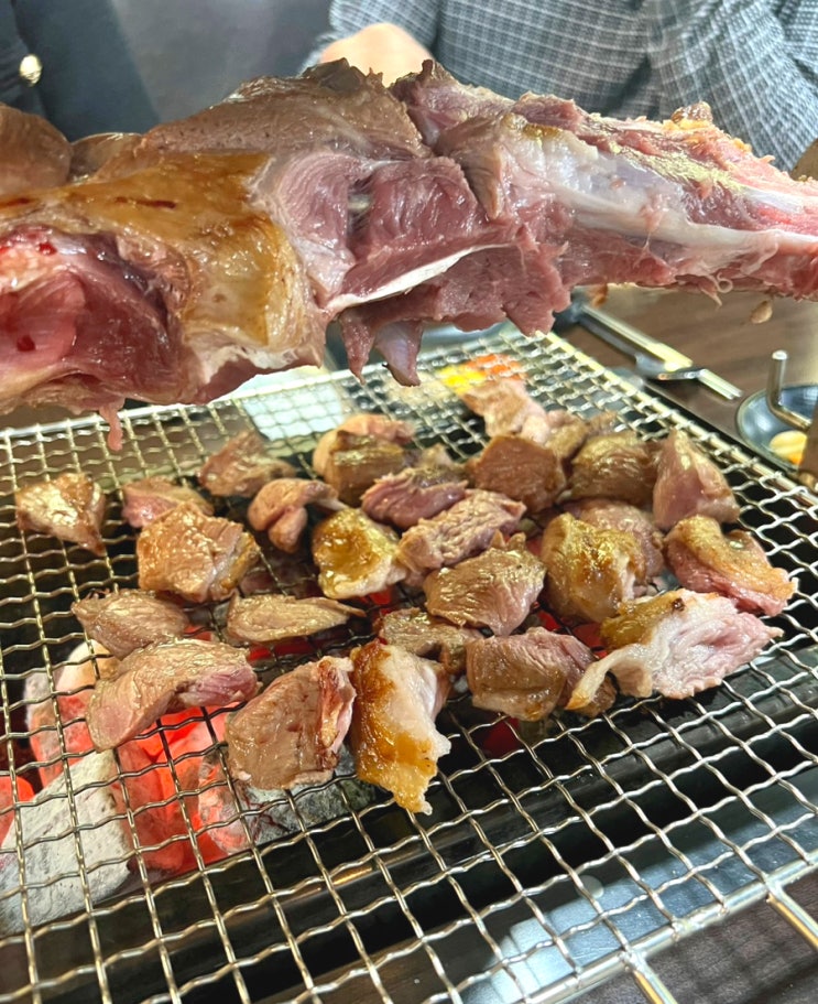  수원 양고기 맛집 : 양다리 먹고 온 원시다자숯불양다리구이장안문점(feat내돈내산)