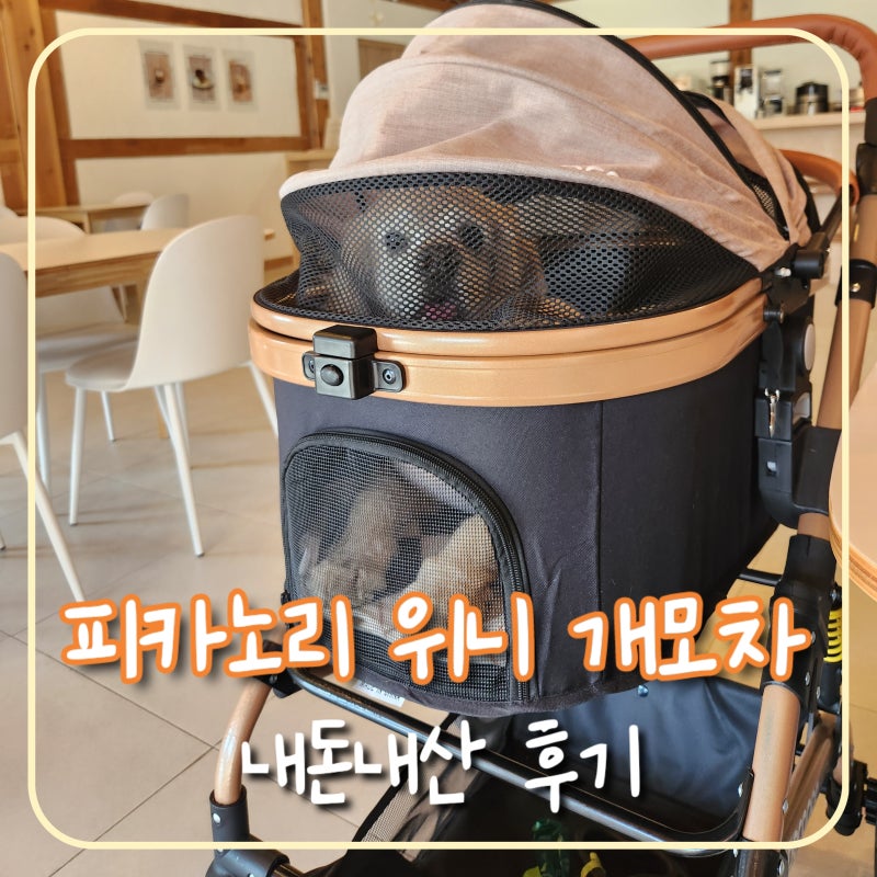 피카노리 위니 강아지 유모차 페이코 할인으로 구매 후 대만족 사용 후기