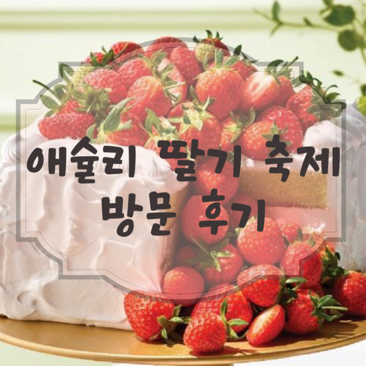  송도 애슐리퀸즈 딸기축제 :: 트리플스트리트점 주말 방문후기