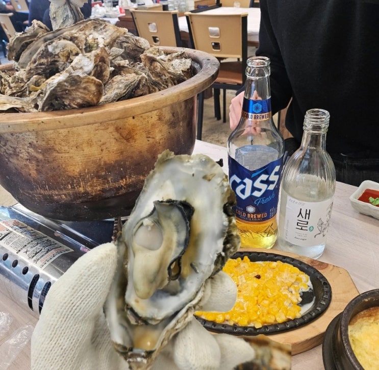  광주 농성동 굴찜 무한리필 진하수산 // 굴 시즌 막차타기