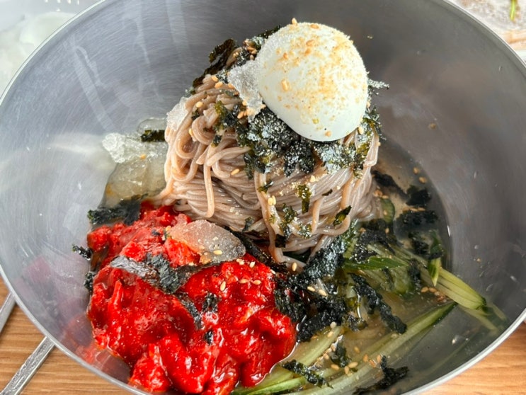  영종도 동해막국수 웨이팅 주말 맛집 내돈내산