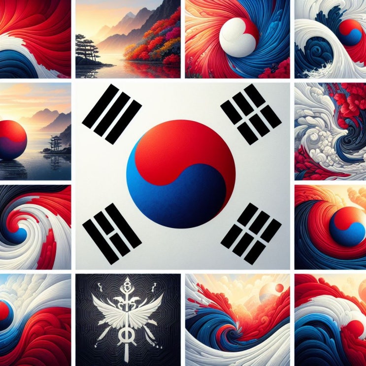  태극기-다양한 태극기 사진 < 태극도(太極道) 도기>