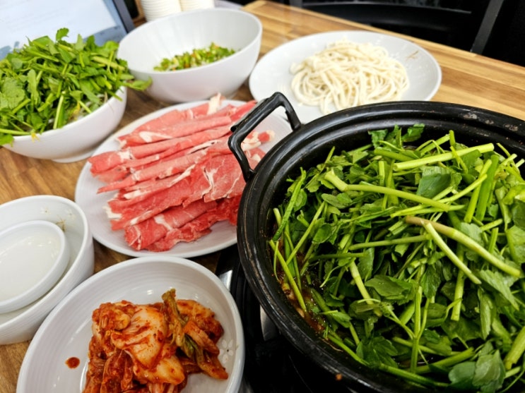  다정동 맛집 등촌 샤브칼국수 세종점 후기