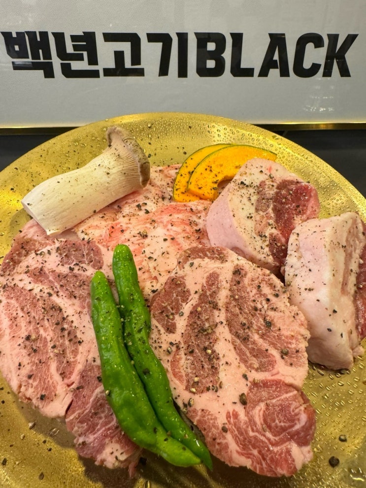  구디 애견동반 식당 백년고기BALCK 구워주는 고기집 강아지와 방문