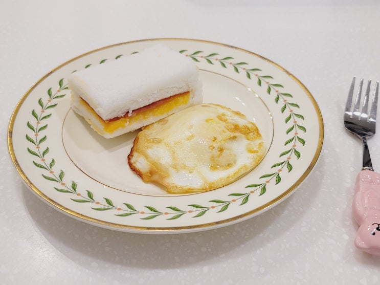  아침대용떡 밀레의공방 햄치즈설기 치즈향 넘치는 햄설기