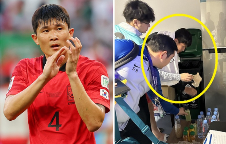 도핑룸 <b>청소</b>한 <b>김민재</b>..인성도 월클
