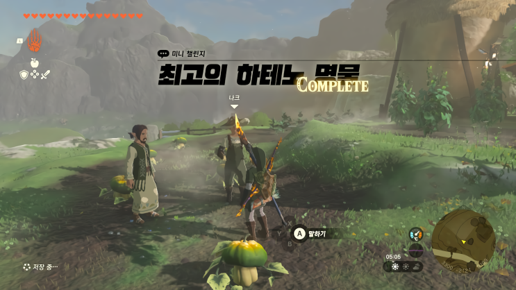  [젤다의 전설 왕국의 눈물] - 왕눈/미니 챌린지/최고의 하테노 명물