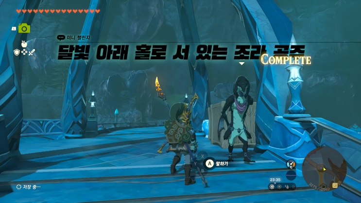  [젤다의 전설 왕국의 눈물] - 왕눈/미니 챌린지/달빛 아래 홀로 서 있는 조라 공주