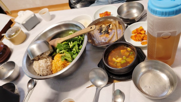  대전애견동반식당 유성구 솔밭묵집 강아지와 함께
