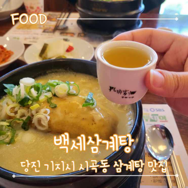 당진 시곡동 황금빛 걸쭉한 삼계탕 맛집 - "백세삼계탕"