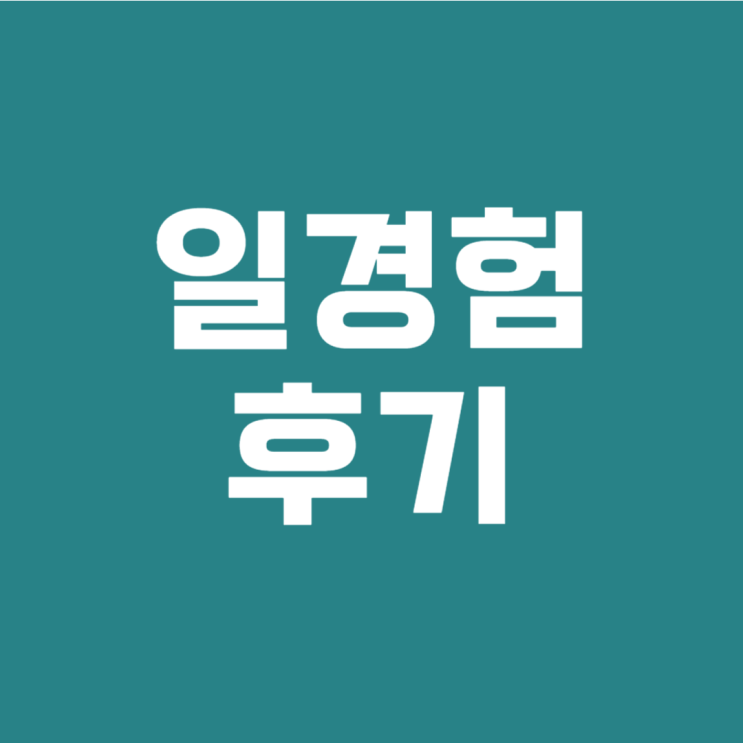  일경험후기 - 국민취업준비제도