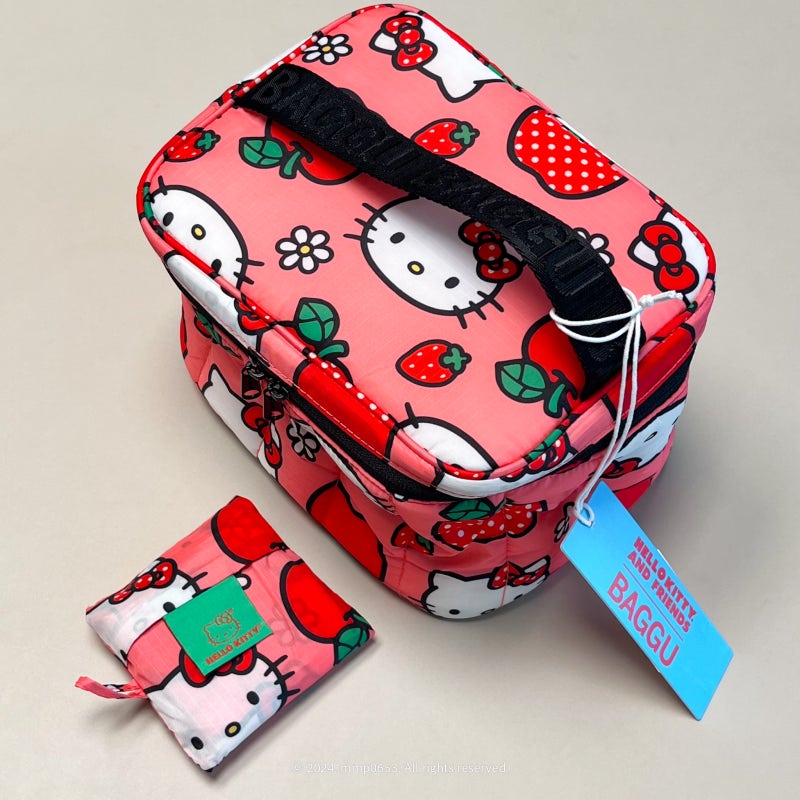 BAGGU 바쿠 산리오 보냉 런치백 (헬로키티 애플) 도시락가방 추천