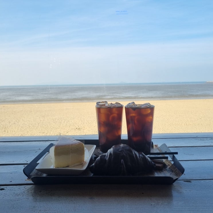  안산 대부도 오션뷰 카페 디저트까지 맛있는 허니비치