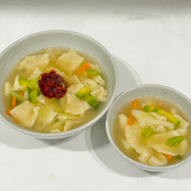 감자 수제비 반죽 만들기 얼큰수제비 레시피 양념장