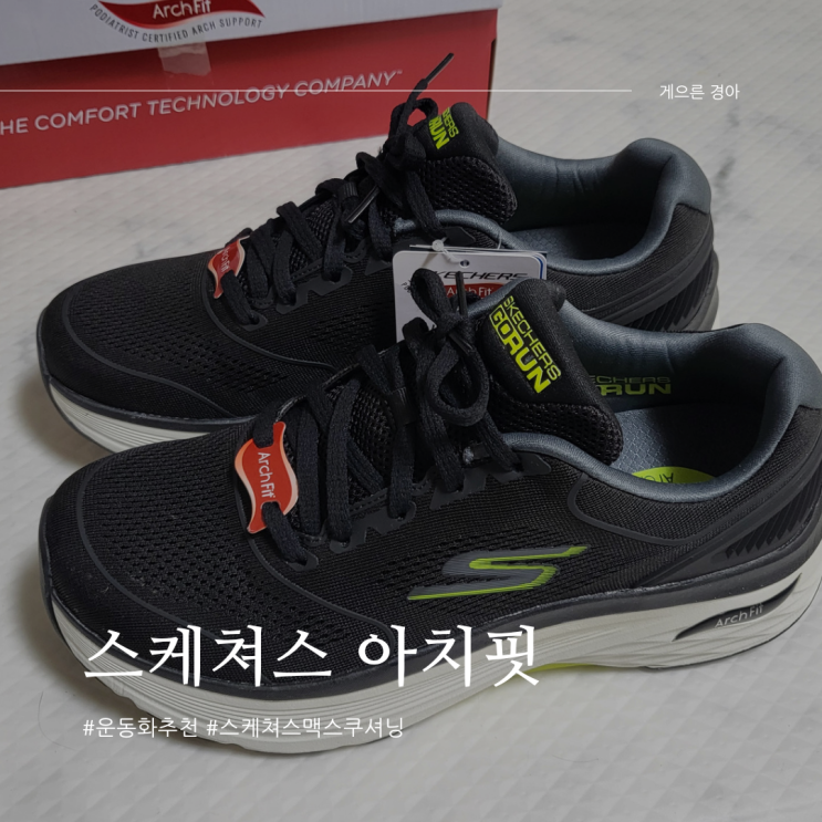  걷기 편한 스케쳐스 운동화 맥스쿠셔닝 아치핏, 워킹화 러닝화 내돈내산 후기