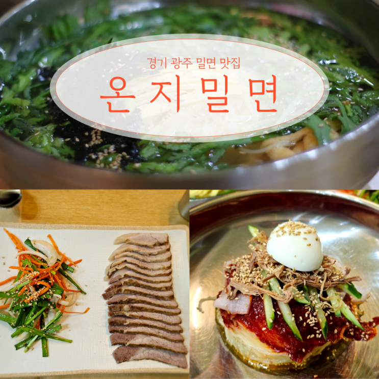  경기 광주 장지동 밀면 수육 맛집 온지밀면