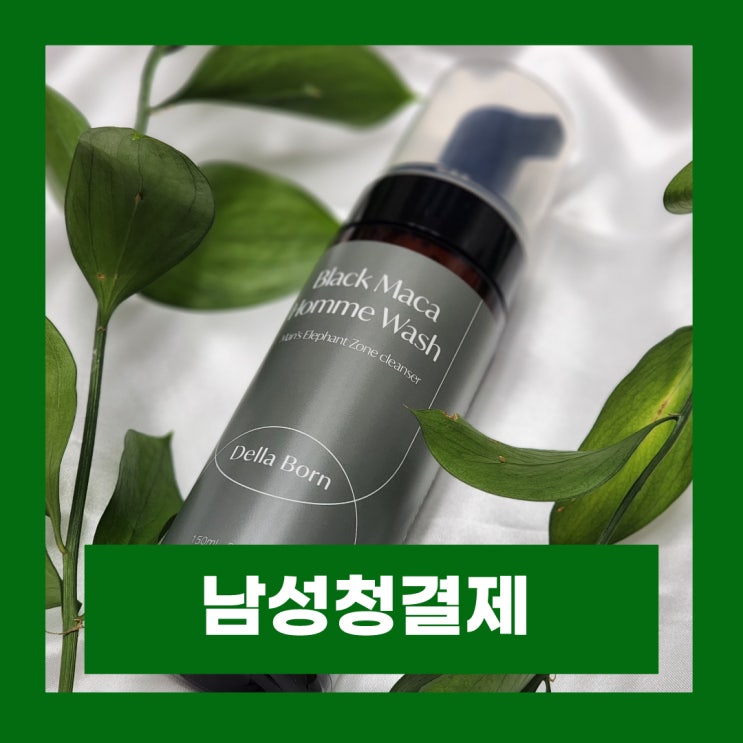  남성청결제 추천 꼬카인 중독 탈출 델라본 블랙마카 옴므 워시 사용법