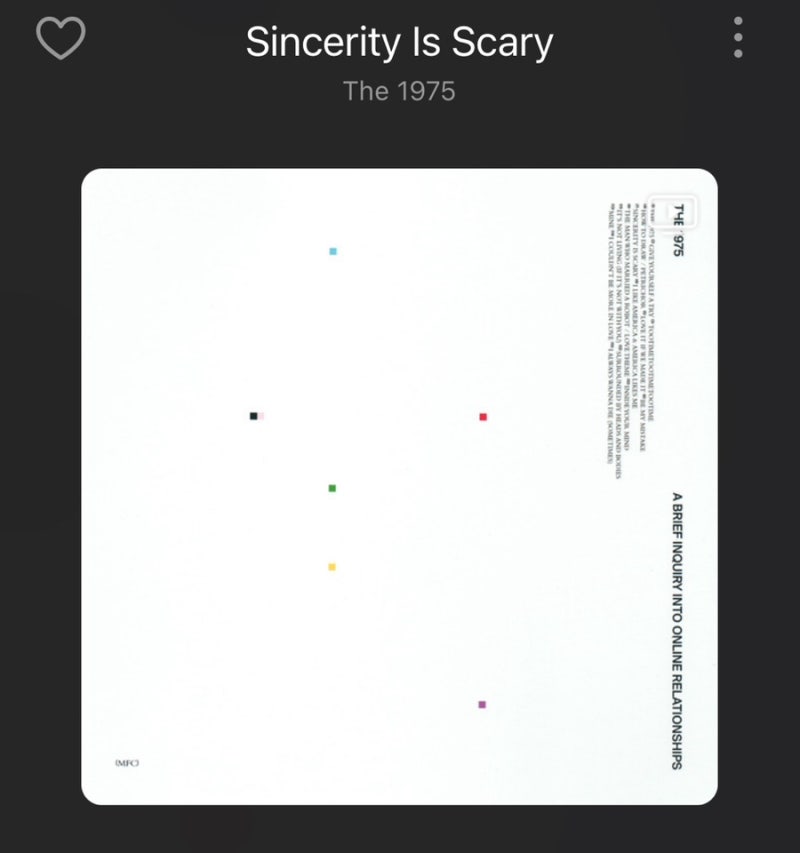 오늘의 노래, The 1975 - Sincerity Is Scary/ MV 듣기 가사 해석 포함