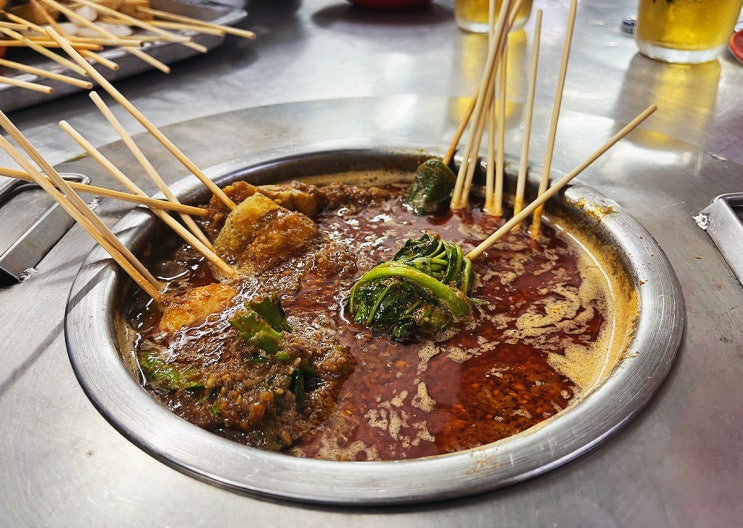  말라카 맛집 현지인 추천 중국식 꼬치 Ban Lee Siang