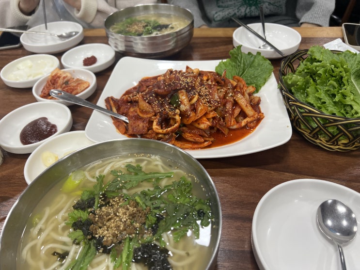 대전 둔산동 오징어 두루치기, 칼국수 맛집 및 연예인 맛집 '대선칼국수 본점'