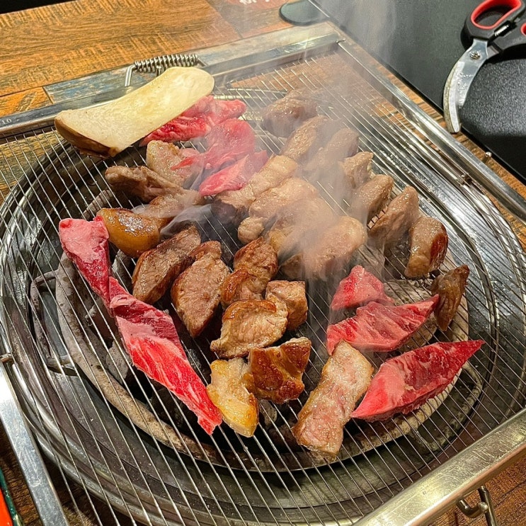 광주 두암동 맛집 직화부심 숯불에 직접 구워주는 고깃집 두암동 회식 추천