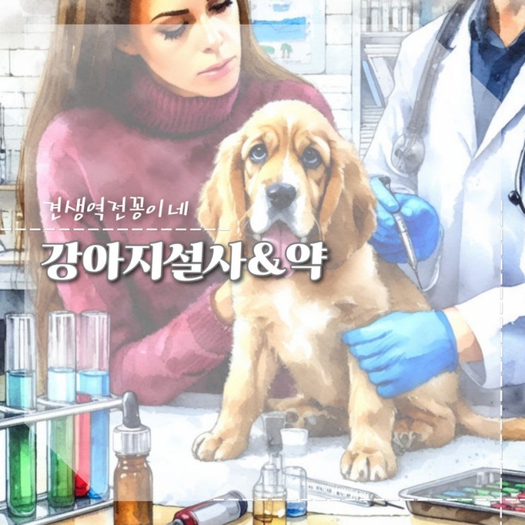 강아지 설사 갑자기 물똥 점액변, 일산동물약국 강아지설사약 후기